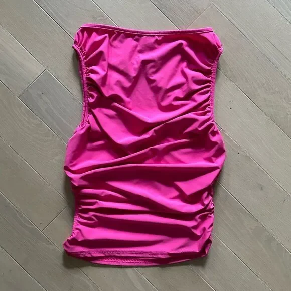 PLT pink keyhole cutout tank top - Picture 3 of 3